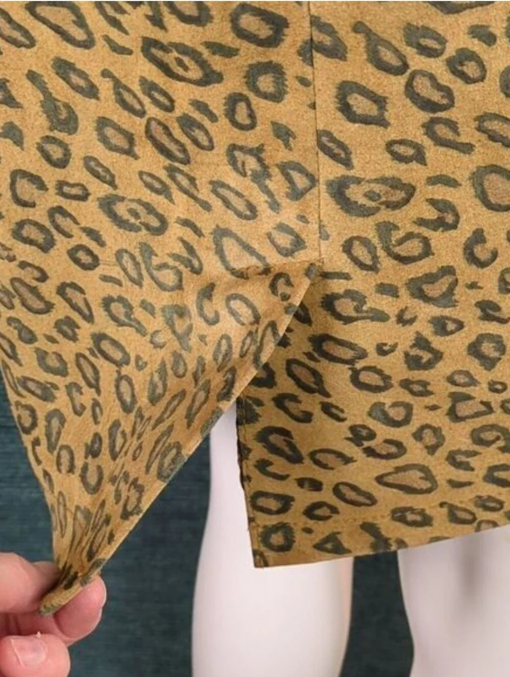 The Limited Vintage! Leopard Print Suede Pencil Skirt